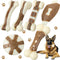 6 Pieces Dog Chew Toys for Aggressive Chewers, Real Beef Flavor, Durable Nylon, Small Breed Puppies