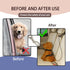 Dog Tether for Car, Pet Dog Car Seat Belt Restraint, Chew Proof Safety Tether Cable with Double Hook (39 Inch)