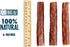 Big Lu Stuffed Gullet Dog Treats - Premium 100% Beef, All-Natural Chews, High Protein, 6-Inch Sticks (20 Sticks)
