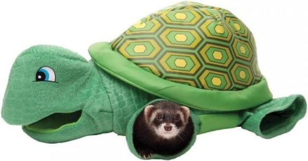 Marshall Pet Products Ferret Turtle Tunnel Toy, Green, Fun Turtle-Shaped Design for Small Pets