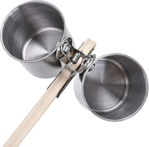 Parrot Feeding Cups - Stainless Steel Hanging Bowls for Small and Medium Birdcage Accessories