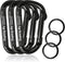 Carabiner Clip - Heavy Duty Carabiners 800lbs-13KN (2922 lbs) Carabeaner D Ring