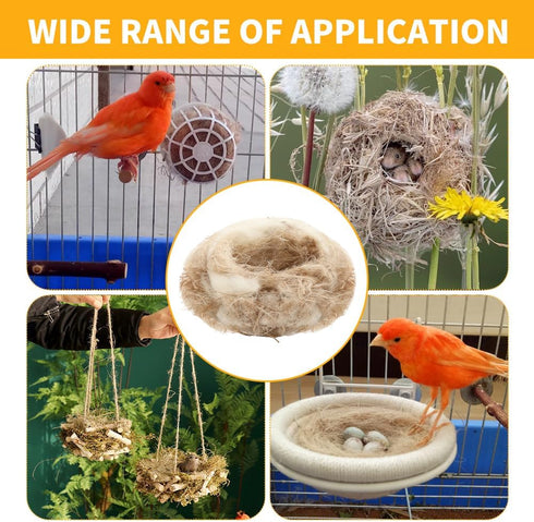 40g Building Mat Pigeon Natural Mixing Bird Nesting Material, Cushion Cage Liner for Nest Building and Hideouts