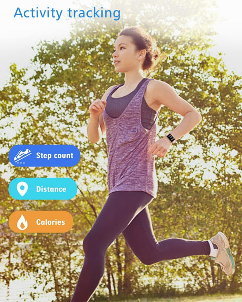 Fitness Tracker, No Bluetooth or APP/Phone Required, Waterproof Fitness Watch Pedometer for Men, Women, Parents