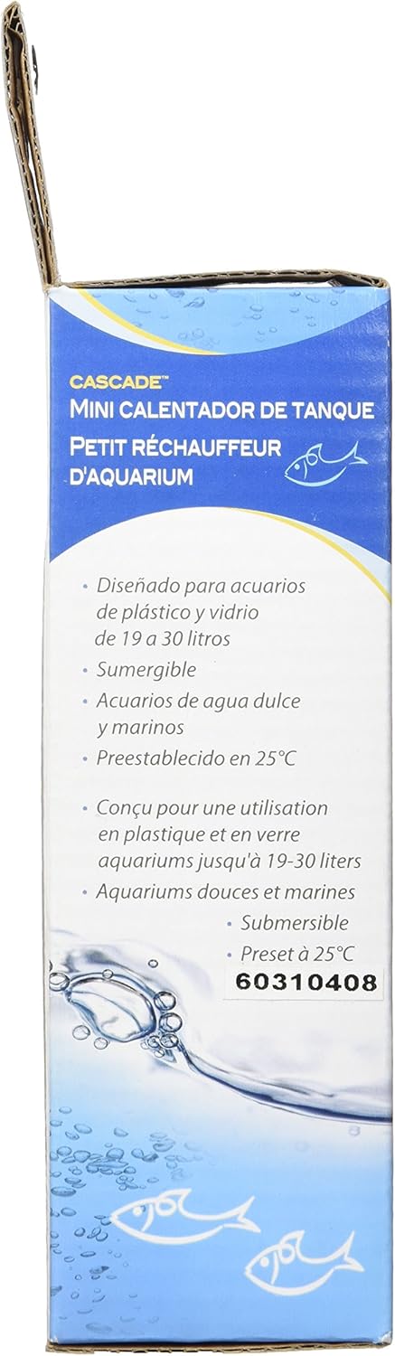 Penn-Plax 25 Watt Mini Fish Tank Heater – Fully Submersible – 6” Length for Aquariums