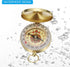 PATIKIL Camping Survival Compass - Brass Pocket Compass Glow in The Dark for Hiking, Camping, Hunting Navigation
