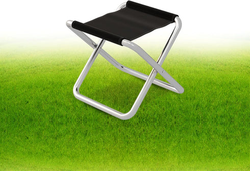 JSGHGDF Portable Folding Stool Size Camping Stool Aluminum Alloy Folding Stool Chair for Travel Hiking Fishing Small