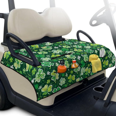 Yuyamidu Golf Buggy Seat Cover with Storage Bags Portable EZGO Golf Seat Protecter