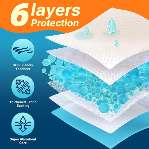 CLEAN SPACES 28"x34",Super 100 Count Extra Large Puppy Pads Absorbent Disposable Pee Pads for Dogs / Wee Wee Pads /