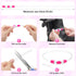 BSEEN Light Up Dog Collar - Rechargeable LED Waterproof Glowing Pet Collar for Night Walking (Pink 70cm)