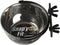 MidWest Homes for Pets Snap'y Fit Stainless Steel Food or Water Bowl, 10 Ounces, Rust-Resistant, No-Tip Design, for