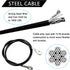 Taeku Fitness Heavy Duty Pulley Cable, 6mm Steel Wire Rope Replacement for Home Gym Weight Lift Pulley System