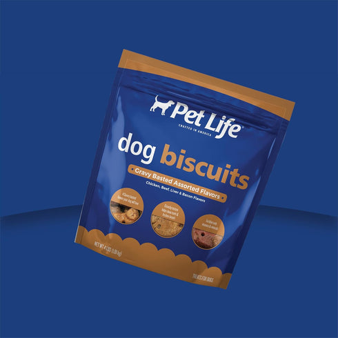 Assorted Flavor Gravy Basted Dog Biscuits, 4lb