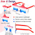 Dog Independence Day Costume, 3PCS 4th July Hat, USA Stars Sunglasses, American Flag Bow Tie Collar for Medium Large