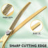 PURPLEBIRD 7 inch Curved Shears Dog Grooming Chunkers, Professional Thinning Scissors, Safety Blunt Tip for Dogs Cats,