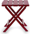 Camco 51684 Red Regular Adirondack Portable Outdoor Folding Side Table, Perfect for