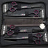 7.0 inches Professional Dog Grooming Scissors Set - Straight, Thinning, Curved, Chunkers 4pcs in 1 Set with Comb