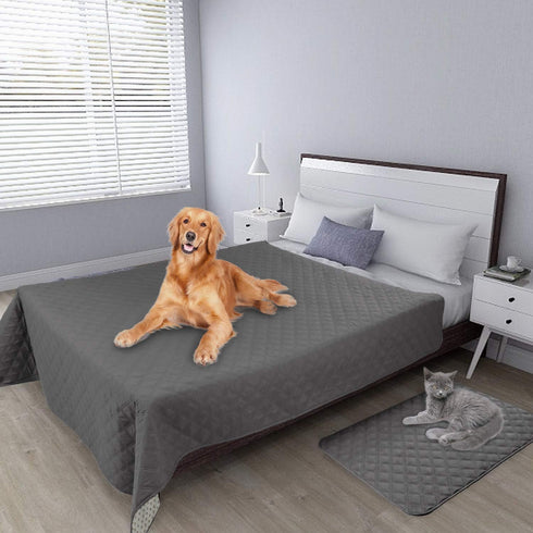 Easy-Going 100% Waterproof Dog Bed Cover, Non-Slip Washable Couch Cover, Replacement Sofa Cover (86x82 in, Gray)