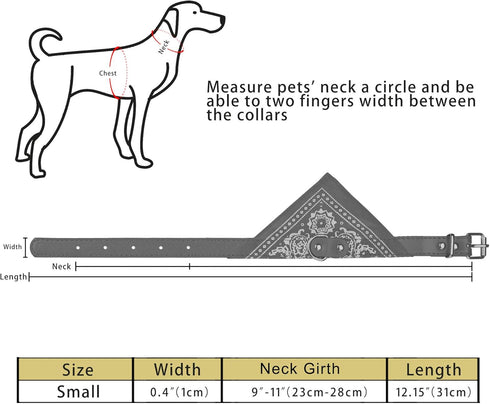 Cosmos Pet Bandana Puppy Dog Scarf with Adjustable Buckle, Pack of 6 for Dog Cat Decoration (Small)
