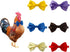 6 Pieces Chicken Bow Ties - Rooster Collar, Crow Collar, Hamster Bow, Parrot Bow for Small Animals