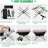 Amooorous Foldable Coffee Table Gradual Change Extendable Outdoor Grill Table with Carry Bag for Outdoor Cooking Picnic