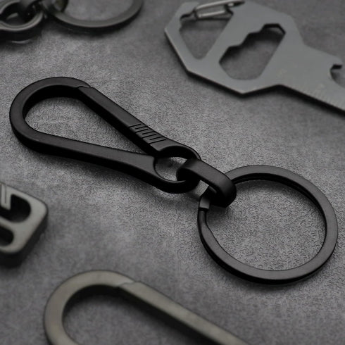 Titanium Carabiner Keychain Clip | Minimalist Key Clip EDC Quick Release Hooks