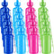 Tessco 20 Pcs 18 oz Kids Water Bottle Bulk - Plastic Sports Bottles, Squeeze Reusable Water Bottle Party Favors for