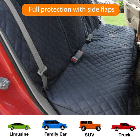 Honest Dog Car Seat Covers, Dog seat Cover with Side Flap for Cars, Trucks, and Suv's - Waterproof & Nonslip Pet Seat