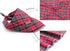 Elegant Little Tail Christmas Bandana 1PCS Plaid Pet Bandana Washable Reversible Cotton for Small to Large Dogs