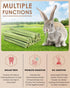 35PCS Chinchilla Bissap Rabbit Chew Sticks, Natural Papaya Stems Bunny Chews Treats for Rabbit Hamster Guinea Pig Small