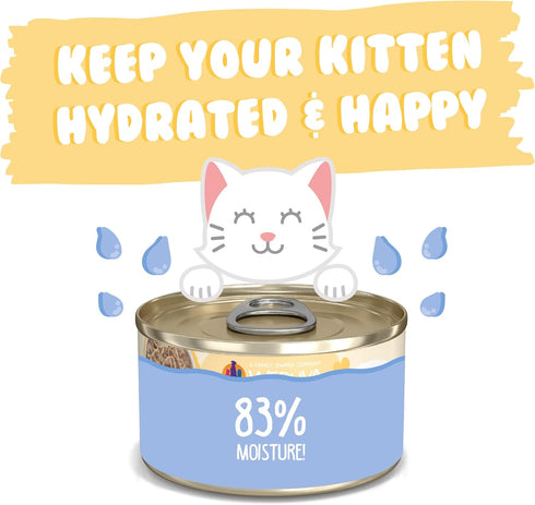 Weruva Kitten Chicken Formula Au Jus, 3oz Can (Pack of 12)