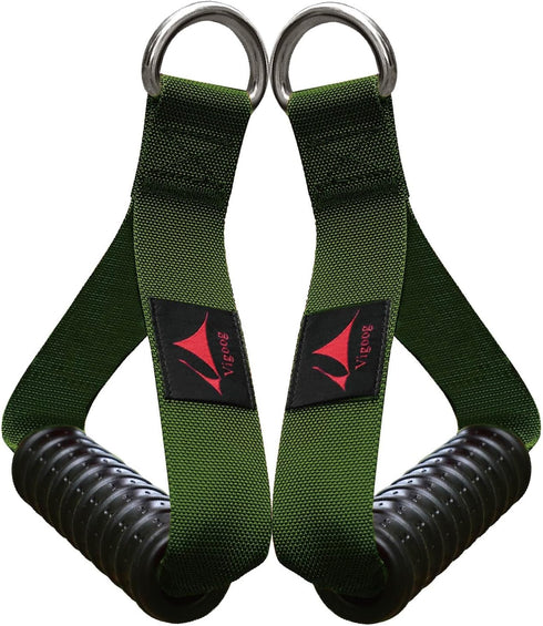 Heavy Duty Gym Workout Handles Attachment for Cable Machine, Resistance Band, Pulley System, Compatible with Bowflex