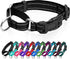 Reflective Martingale Dog Collar with Quick Release Buckle, Adjustable Soft Padded Nylon Collar for Small Medium Large