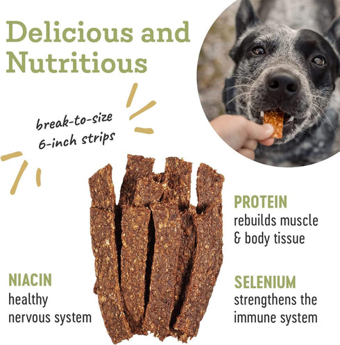 100% 2 Pack Farm Hounds - Chicken Strips - Premium Natural Jerky for Dogs - Humanely Raised Chicken- Break-to-Size