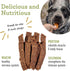 100% 2 Pack Farm Hounds - Chicken Strips - Premium Natural Jerky for Dogs - Humanely Raised Chicken- Break-to-Size