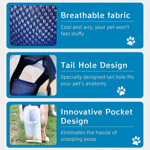 16.5-27.5lbs 15in) Wearable Waste Collection Bag For Small Elderly Dogs - Convenient Dog Poop Scooper and Waste