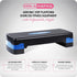 HolaHatha Compact Portable Aerobic Step Platform, Adjustable Height Cardio Stepper for Home Gym Fitness Equipment