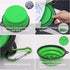 Portable Pet Travel Dog Bowls, 2 Pack Convenient Collapsible Dog Bowls, Small Pet Slow Feeder Design for Dogs Cats Feeding Watering with 2 carabiners