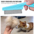 Cat & Dog Grooming Set, Fine Tooth Comb for Removing Dandruff Flakes & Hair in Blue