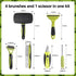 Generic 6 PCS Dog and Cat Grooming Kit, Versatile Tools Including Shedding Brush, Nail Clipper with Nail File, Slicker
