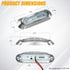 6Pcs 4LED 4-color 3.8'' Sailboat PSEQT RGBW Boat Courtesy Lights, Oval Waterproof Marine Interior Deck Transom Stern