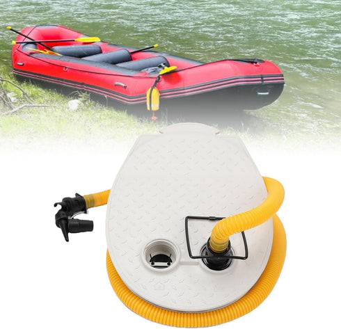 Depisuta 9 Inch Foot Air Pump, Manual Foot Pump Inflator with HR Adapter for Inflatable Boats, Air Beds, Mattresses