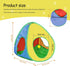 3 Andiker Cat Tent with a PlushBall, Colorful Foldable Polyester Cat Play Tents Match with Most Cat Tubes for Indoor