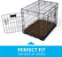 Paw Inspired Washable Padded Crate Mats for Dogs, 23" x 17" Pad, Fits 24-inch Kennels, Plush Pet Beds (Dark Brown)