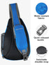 WATERFLY Crossbody Sling Bag, Small Water Resistant Backpack, Lightweight Shoulder Chest Daypack for Men Women Hiking
