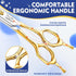JASON Curved Thinner Dog Scissors, Ergonomic Grooming Shears, 440C Stainless Steel for Professional Use