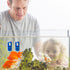 DaToo 2 1 Aquarium Cleaner Fish Tank Glass Cleaner Algae Cleaner Scraper Magnetic Scrubber Algae Clean Brush, Pcs,Size