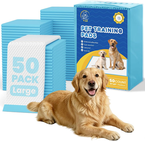 Extra Large Puppy Pads 50 Count | 30x26 Inch XL Potty Pads