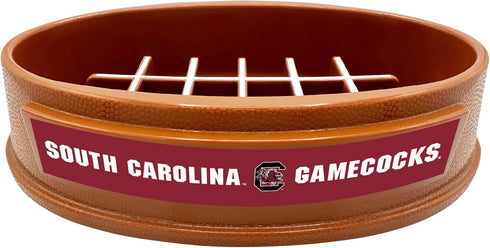 NCAA Super-Bowl South Carolina Gamecocks Slow Feeder Dog Bowl, Non-Slip Pet Bowl for Healthy Digestion