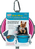 Loving Pets Bella Roma Collapsible Dog Bowls, Silicone, Foldable Bowl, Puppy Essentials, Hiking Supplies, Pink, Small